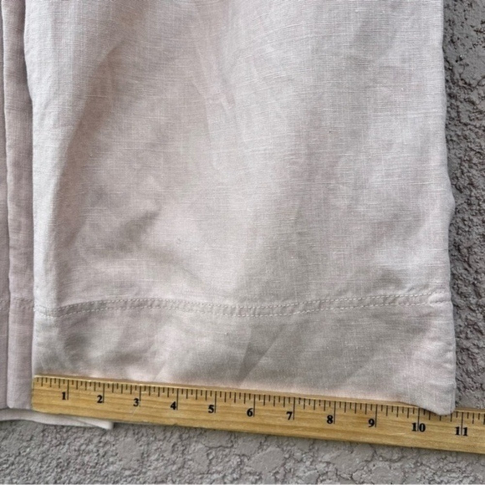 J Crew Linen Blend Wide‎ Leg Jumpsuit Women Neutral Minimalist Quiet Luxury - Picture 14 of 15